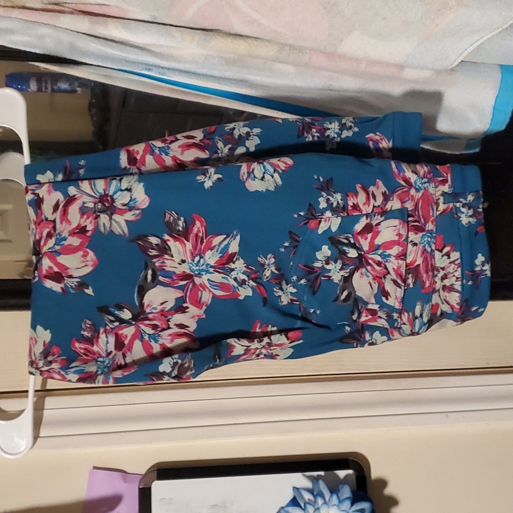 Pants Floral Stretchy